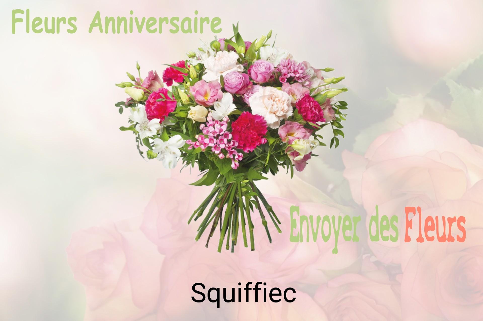 Bouquet de fleurs d’anniversaire livré à Squiffiec