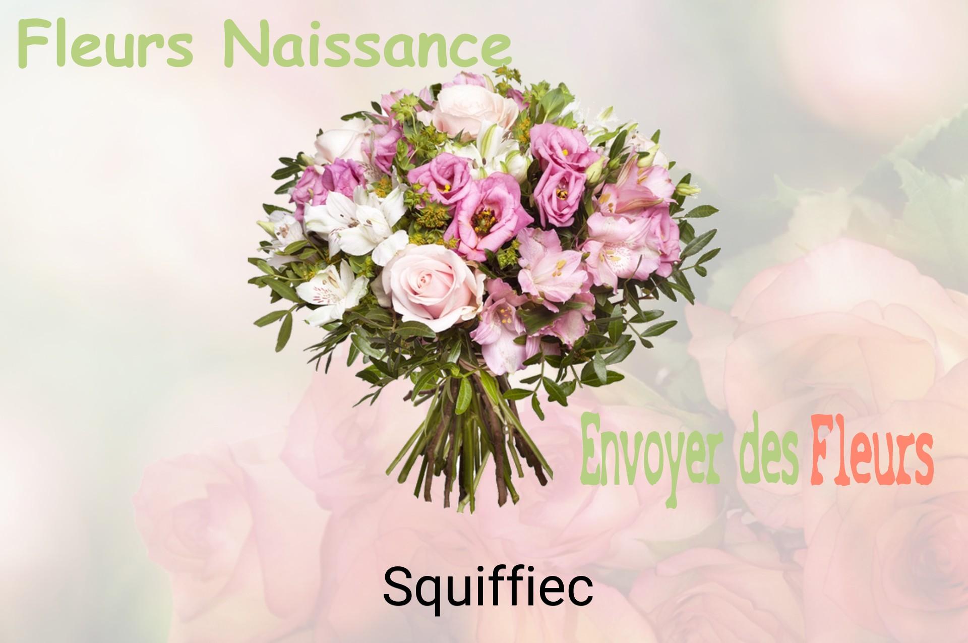 Bouquet de fleurs de naissance livré à Squiffiec